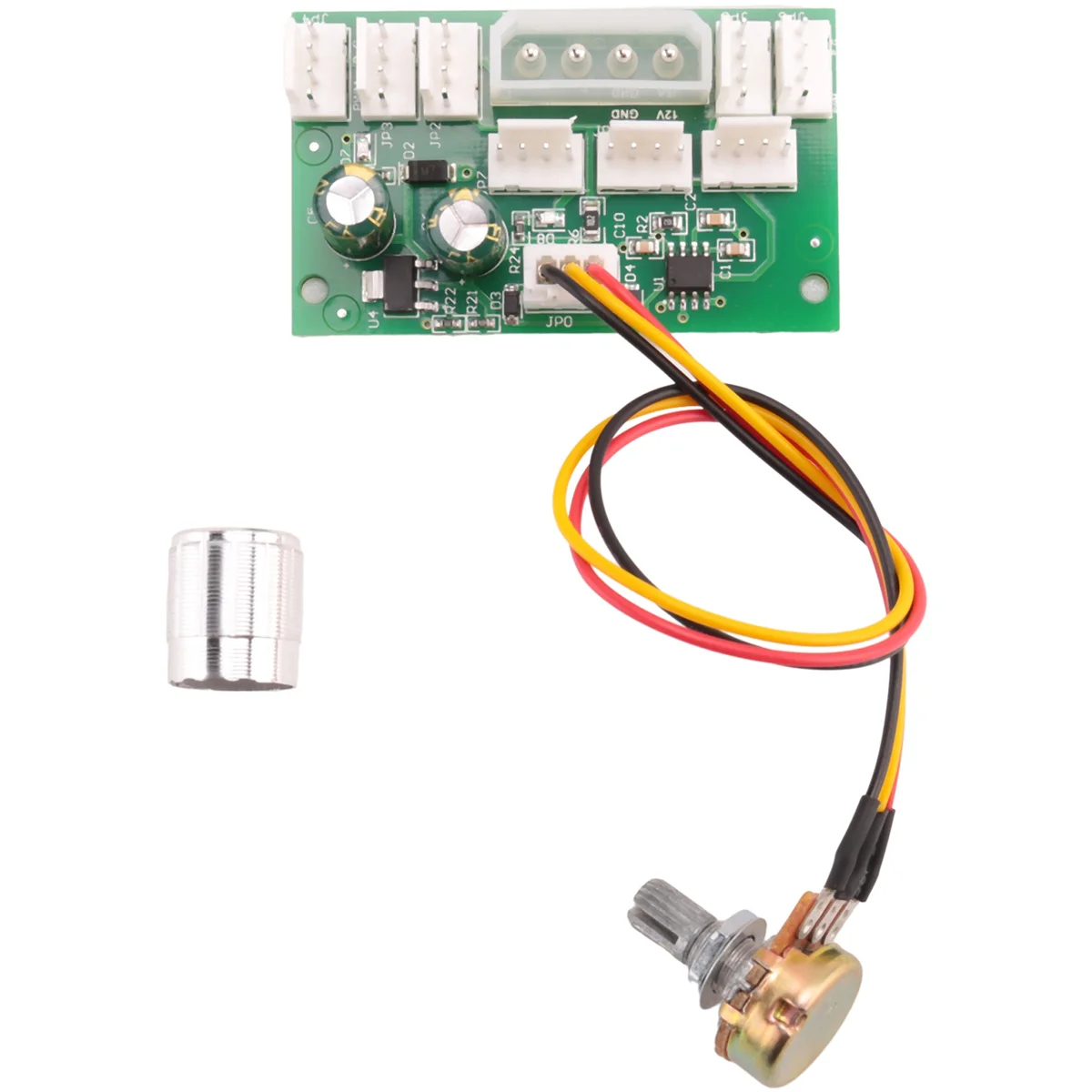 DC 12 В, 8 шахтерских скоростей вентилятора, ШИМ-контроллер, 8-канальный концентратор, мощный контроллер вентилятора, регулятор скорости, 4P, богатый источник питания