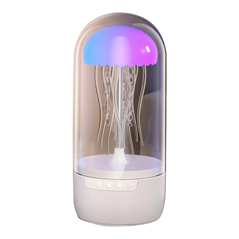 Creative Colorful Jellyfish Lamp Bluetooth-Compatible Speaker 1800mAh LED Jellyfish Mood Lamp Color Changing LED Jellyfish Light