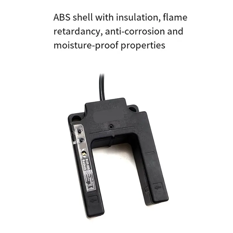 B68C Elevator Leveling Sensor BUP-30Mm NPN Slot Type Photoelectric Switch Sensor 12-24V DC NPN Through Proximity Switch Sen