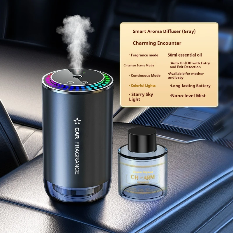 

Newest Arrival Luxury Smart Car Air Fresheners Portable Liquid Aroma Diffuser with One-Click Automatic