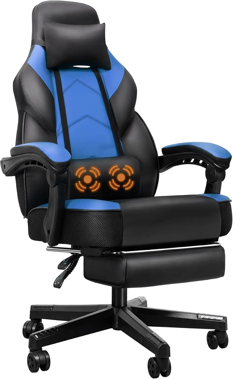 Gaming Chair, Computer Chair with Footrest and Lumbar Support,Video Game Chair Height Adjustable,Racing Style Computer Chair wit