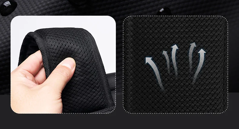 TANGCOOL Gentleman Roll-Top-Rucksack, großes Fassungsvermögen, leicht, wasserdicht, mit mehreren Fächern, für Geschäftsreisen, Laptop-Tasche – Detail 11