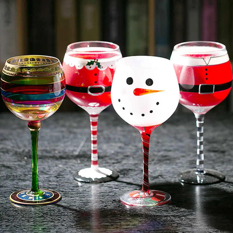 

Creative Margarita Wine Glasses Handmade Colorful Cocktail Glass Goblet Cup Lead-free Home Bar Wedding Party Drinkware