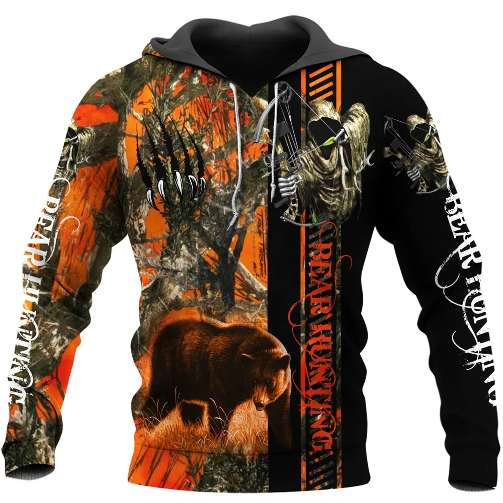 SpNew Fashion Country Girl Hunter Deer Hunting Animal Camouflag Tattoo Pullover Tracksuit Sweatshirts Men/Women 3D print Hoodies