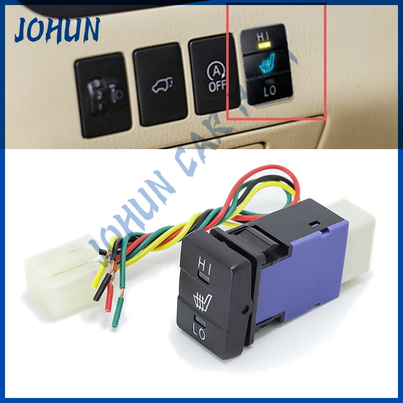 Car Seat Heating Switch Seat Heated Button Seat Air Cooling Cool Blowing Ventilation Fit for Toyota Wholesale Factory Price New