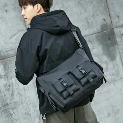 Japanese Style Messenger Bag Men Crossbody Bags Oxford Multiple Pockets Shoulder Messenger Bag Male Satchels Casual Handbags