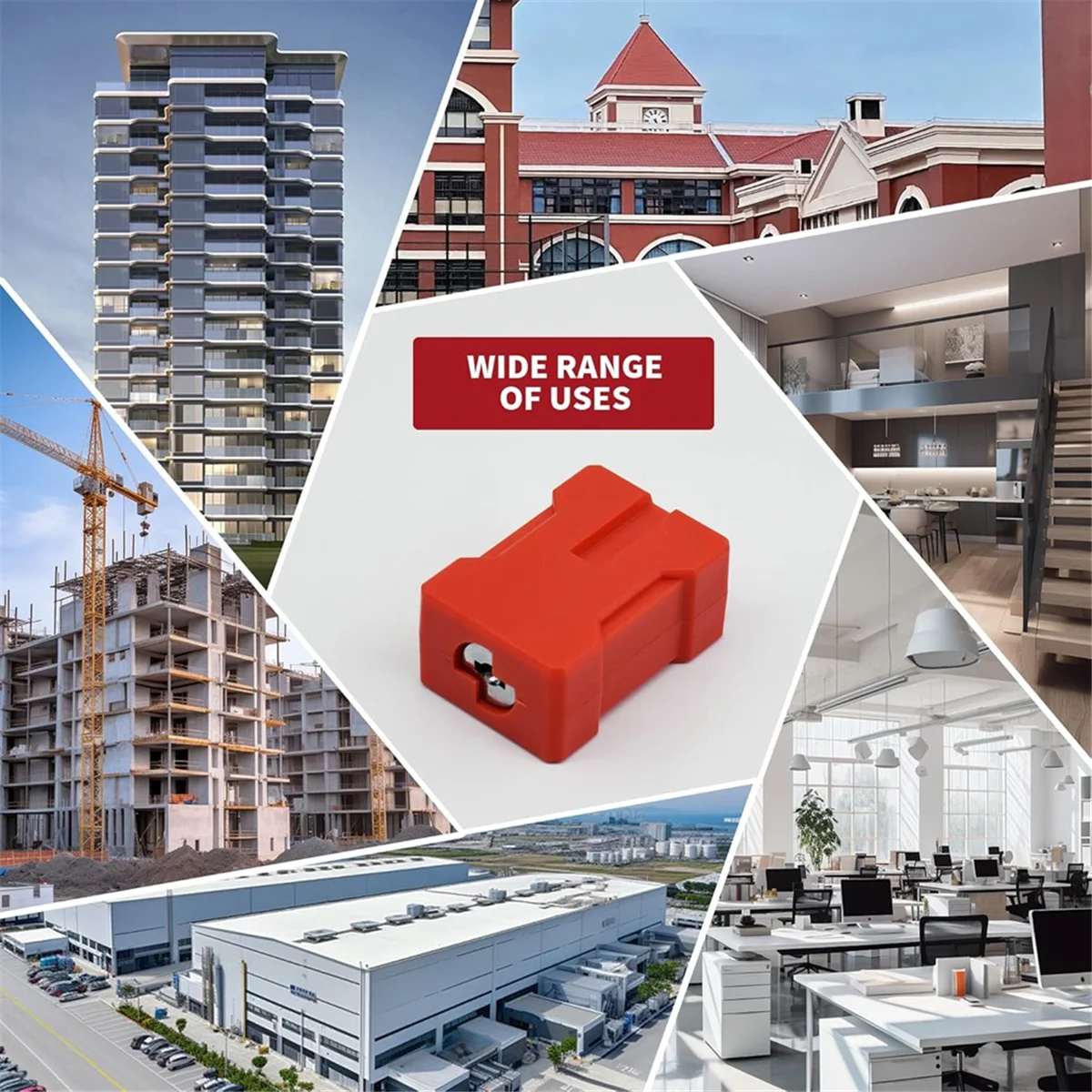 AA98 Plug Lock Electrical Cord Plug Lockout Device 2 Pack Outlet Locking Safety Lock Fits Electrical Shutdown Service