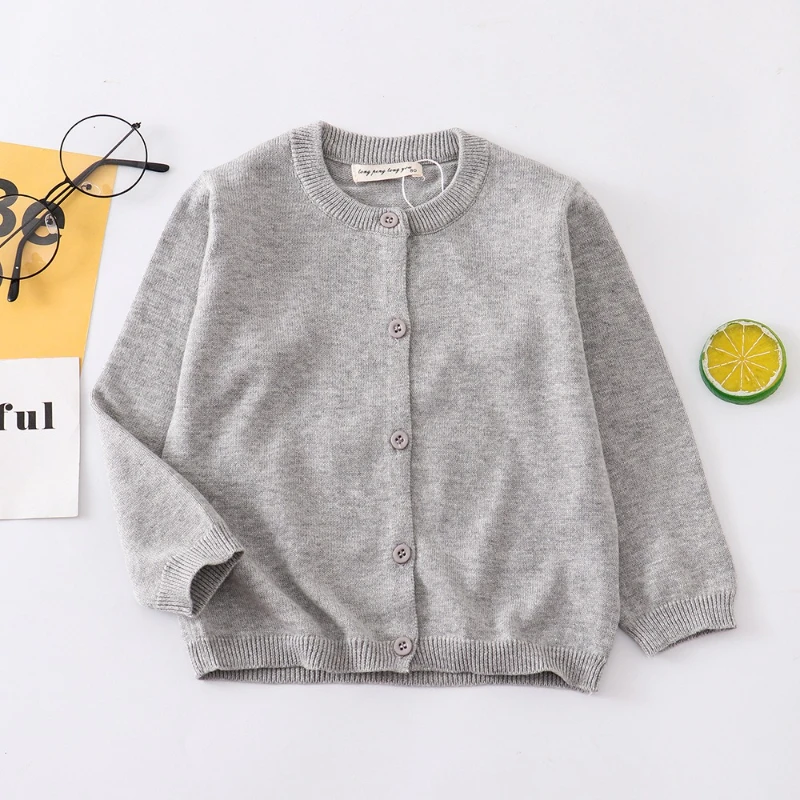 Nuovo cardigan per bambini comodo e versatile Maglione per bambini piccoli Cotone Ragazzi e ragazze Maglieria per bambini Uniformi scolastiche