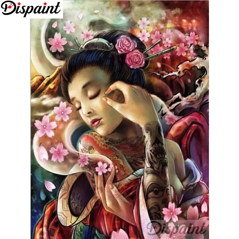 

Dispaint Full Square/Round Drill 5D DIY Diamond Painting "Flower beauty" 3D Embroidery Cross Stitch Home Decor Gift A18406