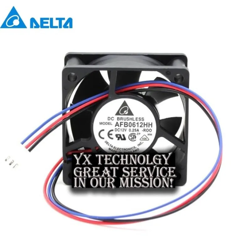 

Новый AFB0612HH 6025 6 см 60 мм 0.25A Вентилятор охлаждения с двойным шарикоподшипником для 60*60*25 мм