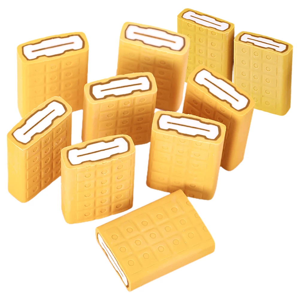 10-delige ijsgum Leuke potloodgommen voor schoolkinderen Cartoon Creatieve Pvc Student