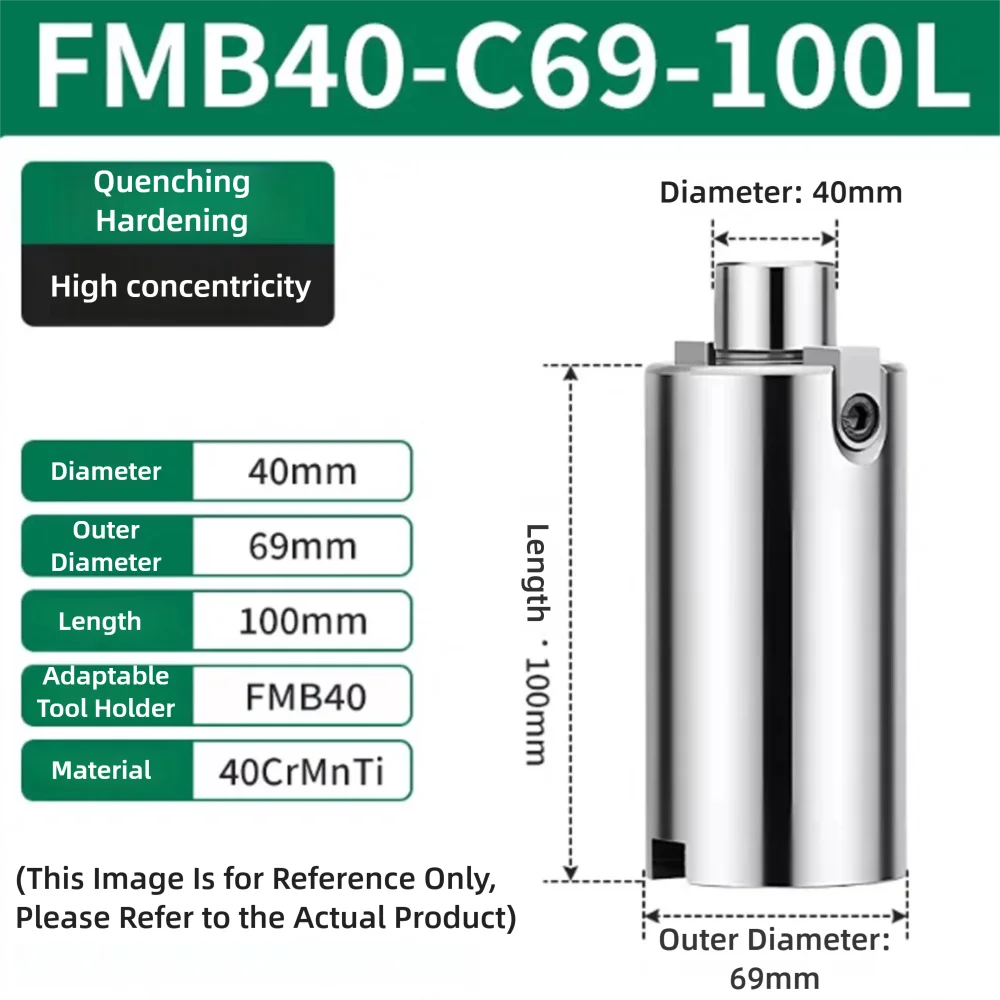 Fräskopf-Verlängerungsstange FMB16/22/27/32/40-50L/100L Werkzeughalter Drehmaschine BT30 BT40 Spindelanschluss Schaft CNC-Zubehör – Detail 9