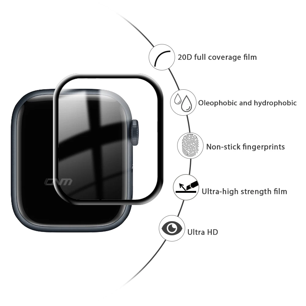 Install Tray Screen Protector For Apple Watch Ultra Series 9 8 7 6 5 SE 3PCS Protective Film For IWatch 49mm 45mm 41mm 44mm 40mm image 5