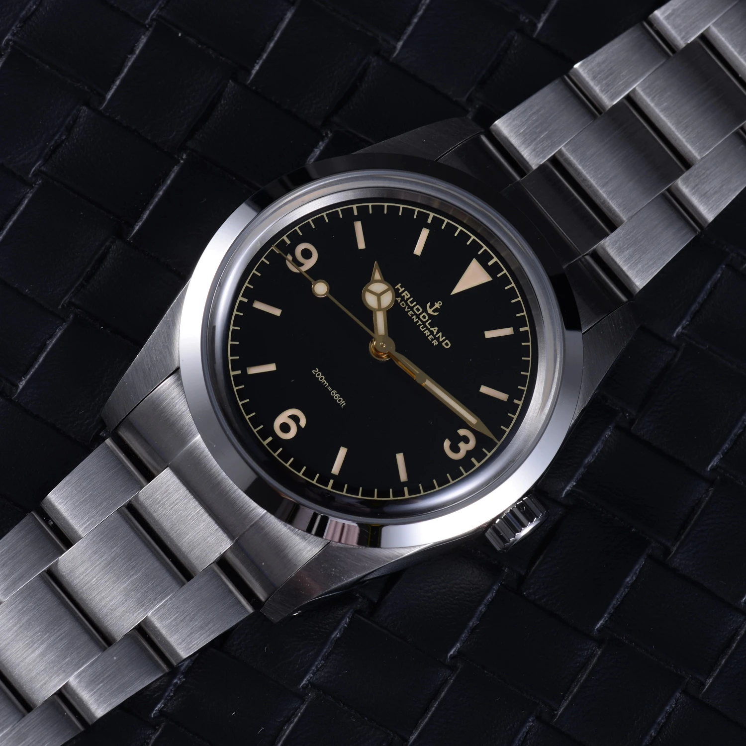 Hruodland 2025 Neue Automatische Männer Mechanische Uhren PT5000 Bronze Pilot Saphirglas 100 M Wasserdicht Reloj Hombre