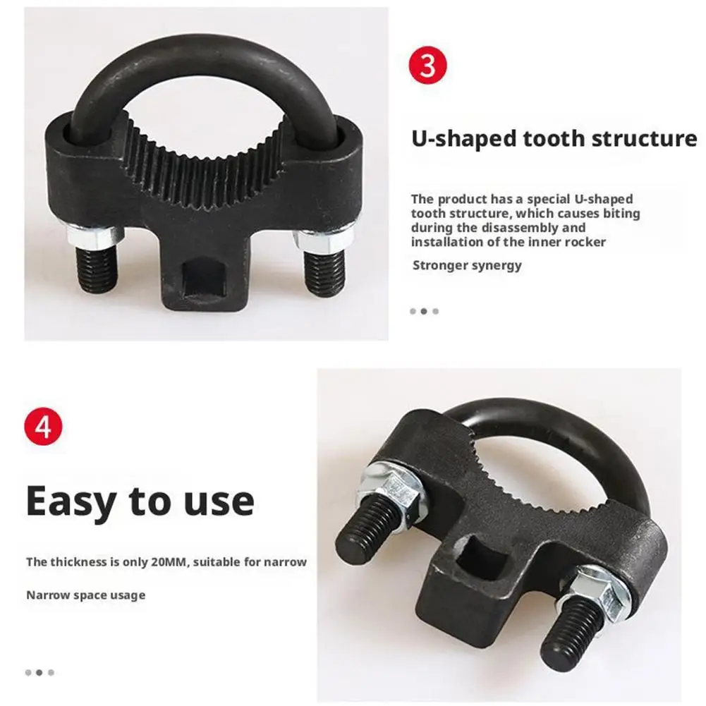 أداة قضيب ربط داخلي 3/8 بوصة لإصلاح هيكل السيارة، مجموعة سهلة التركيب والإزالة، أداة إصلاح السيارة الأساسية للميكانيكا #4