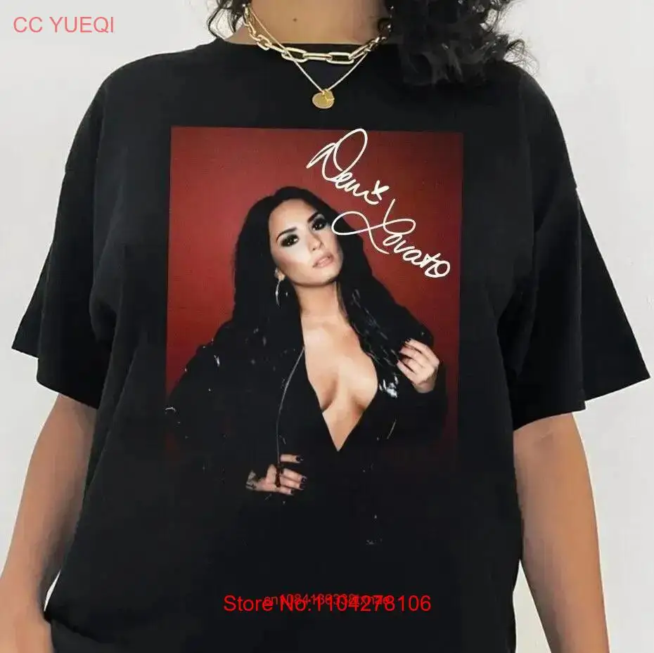 New Demi Lovato T Shirt Black Cotton Size S 3XL For Fans long or short sleeves