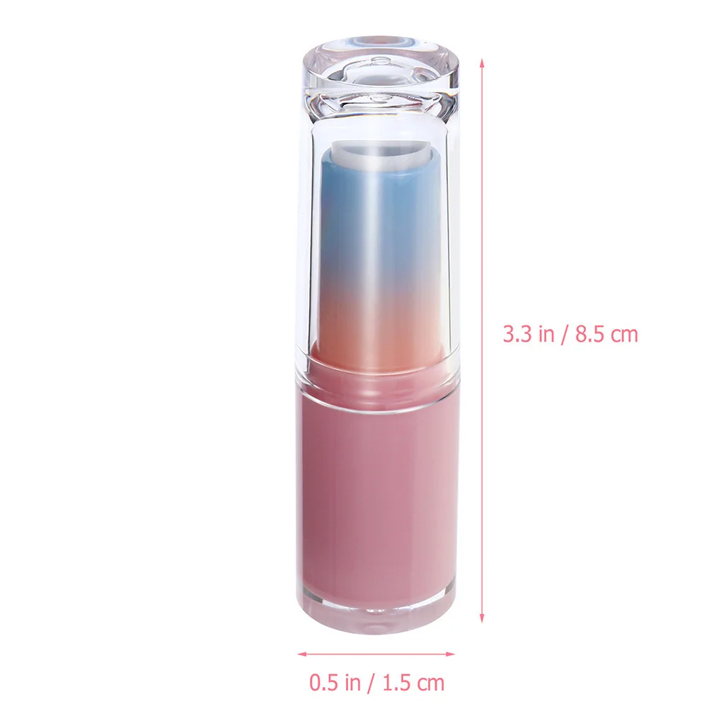 Tubos de batom transparentes recarregáveis, 6 peças, plástico vazio, recipientes de bálsamo labial, faça você mesmo, embalagem reutilizável, tubo de batom