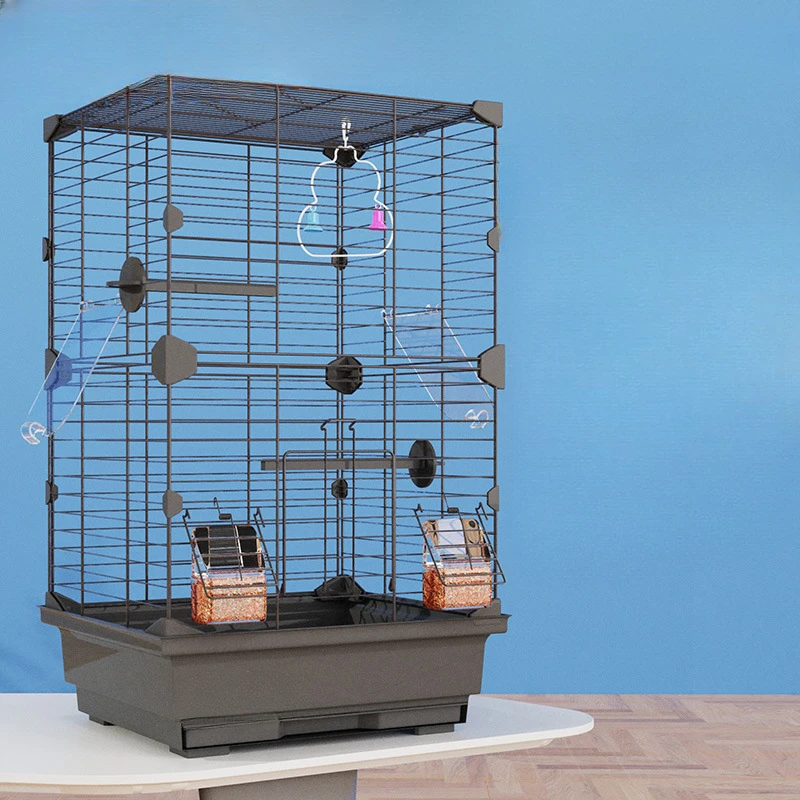 

Nest Parrot Feeder Bird Cages House Decoration Outdoor Large Bird Cages Habitat Stand Gabbia Pappagallo Bird Supplies RR50BN