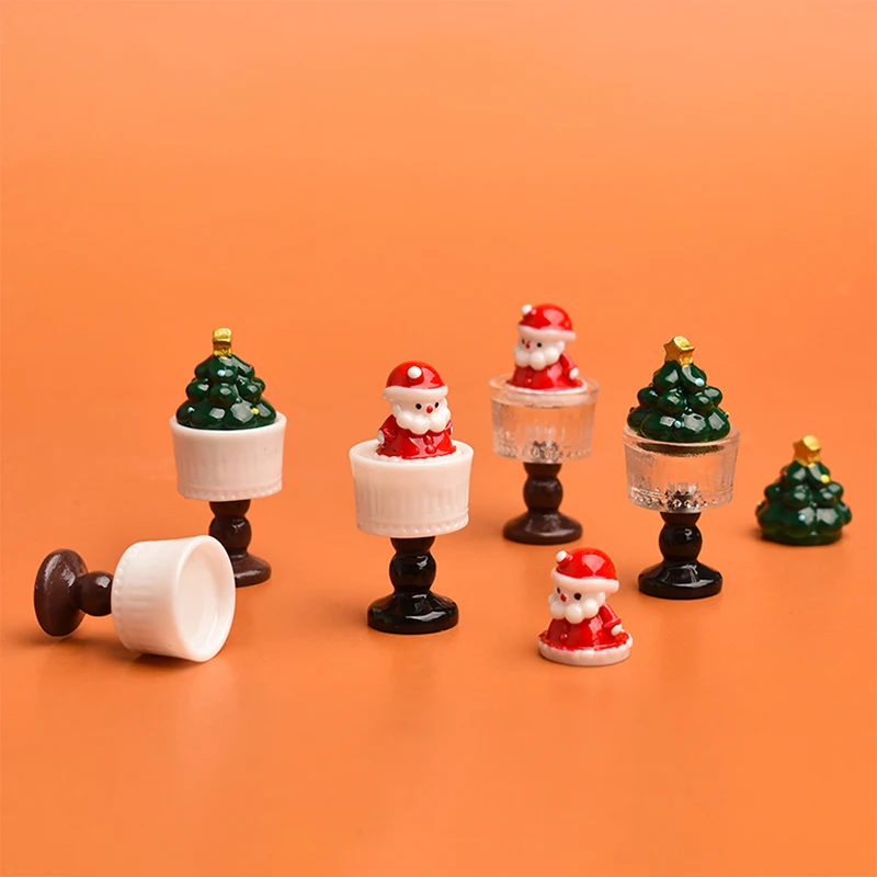 10 Uds. Casa de muñecas en miniatura, taza de helado, casa de muñecas en miniatura, accesorios de decoración para el hogar, juguete para juego de imitación