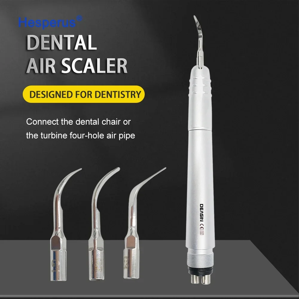 Den tal Ultrasonic Air Scaler Handpiece Sonic Perio Scaling With 3 Tips G1/g2/g3 2 Hole/ 4 Hole Whiten Tooth Cleaner