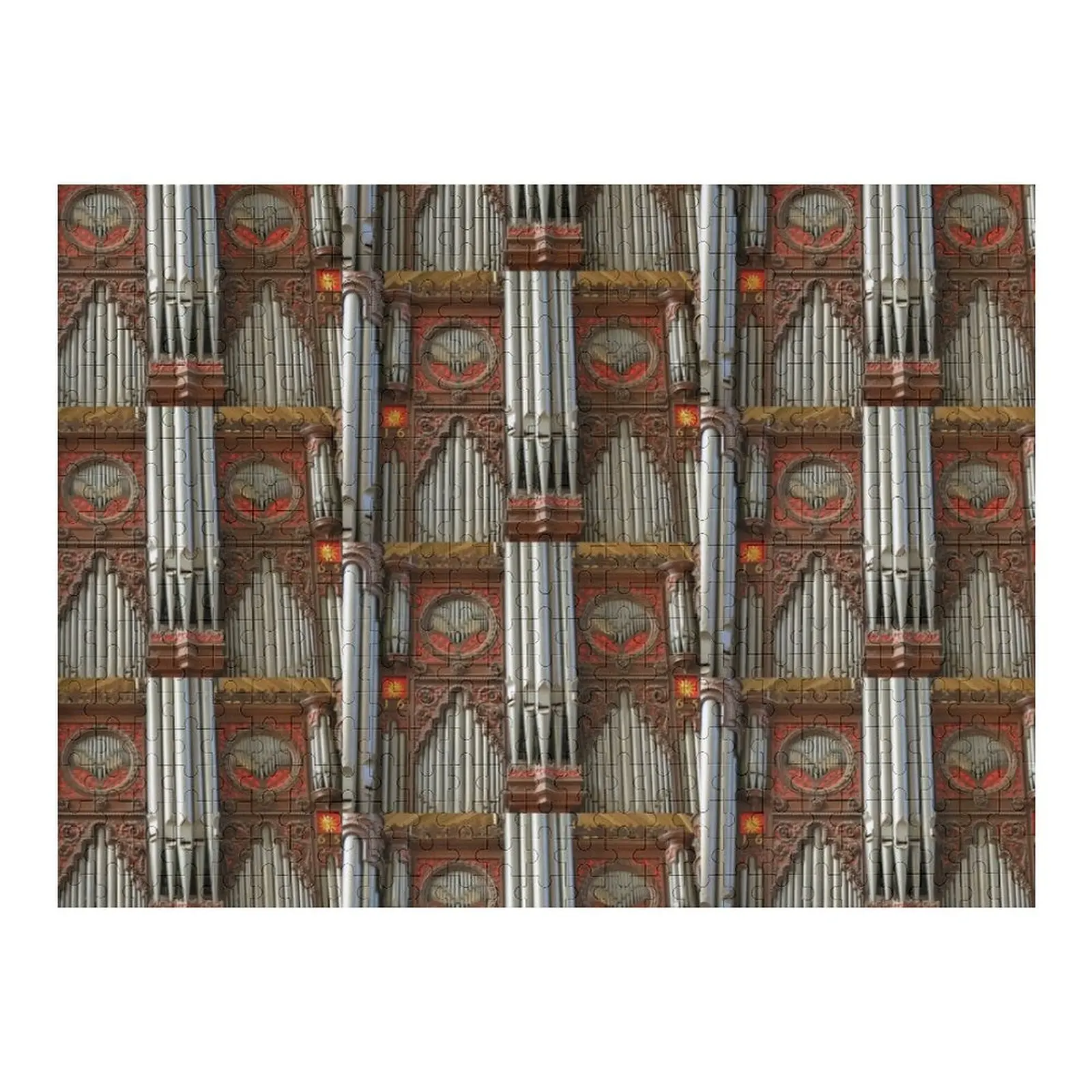 엑서터 대성당 오르간 파이프 직소 퍼즐 맞춤 이름 나무 맞춤형 장난감 어린이용 퍼즐