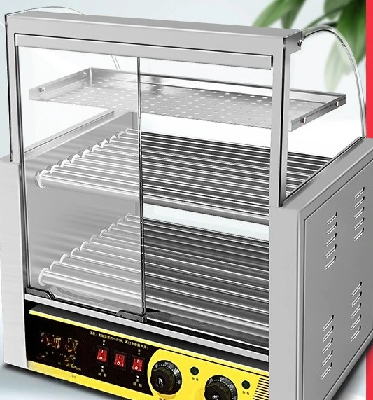 

Commercial sausage grill machine Hot dog machine Grilled sausage Desktop sausage grill machine Automatic sausage