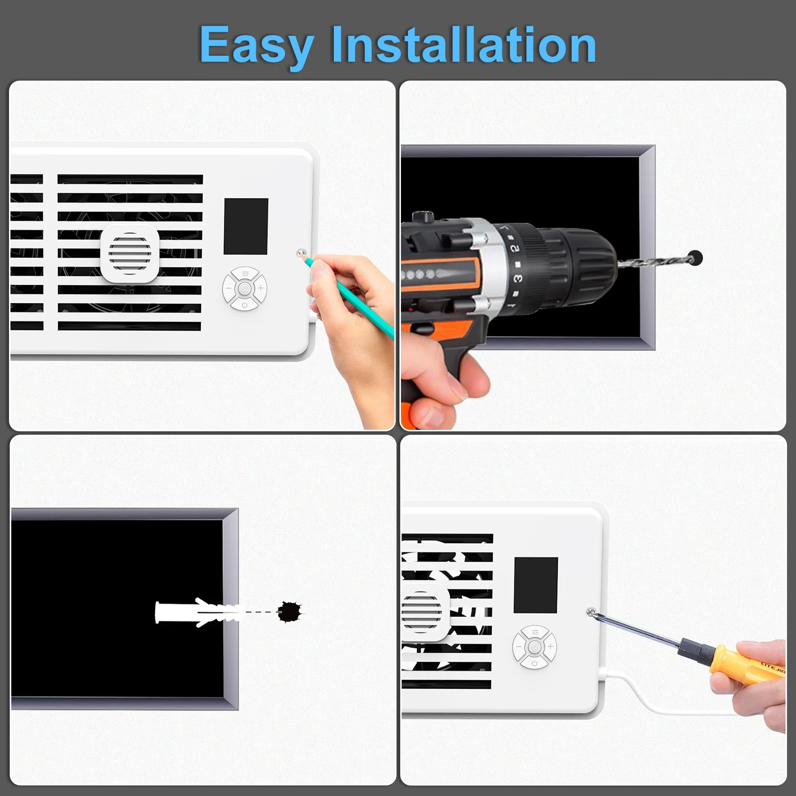 Kipas Saluran Udara Inline Cer - Smart Bathroom Fan ulasan dan harga