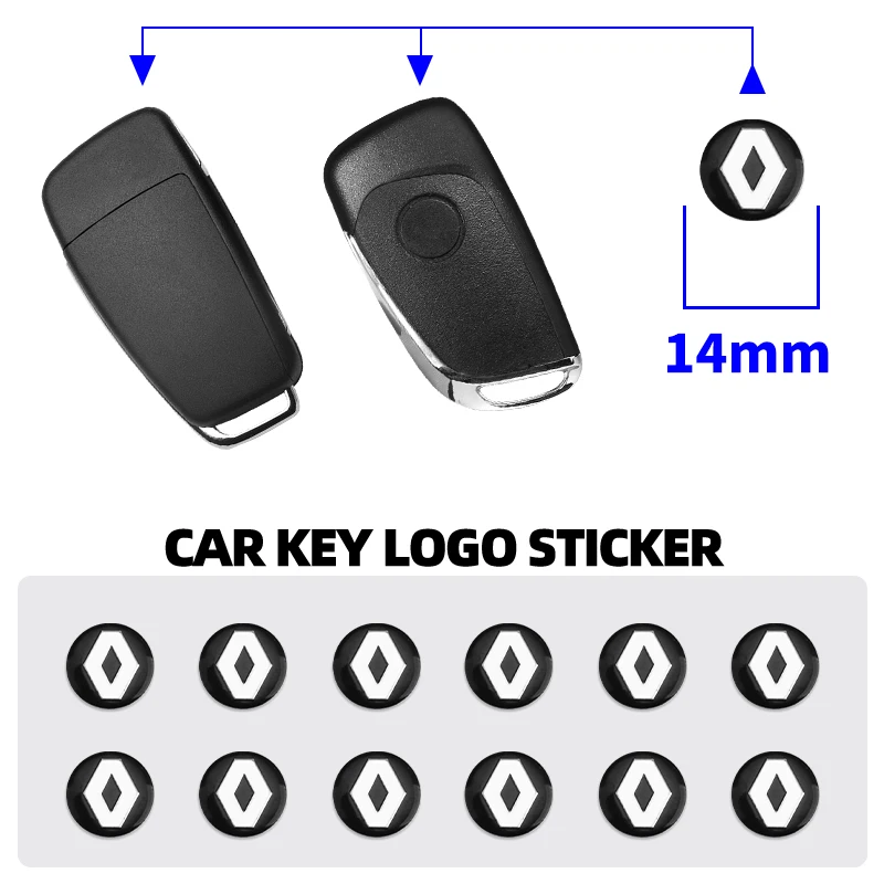 

2/5/10pcs New car remote key badge and key sticker For Renault Land Rover Mitsubishi Skoda Lexus Jeep Citroen Alfa Romeo MINI