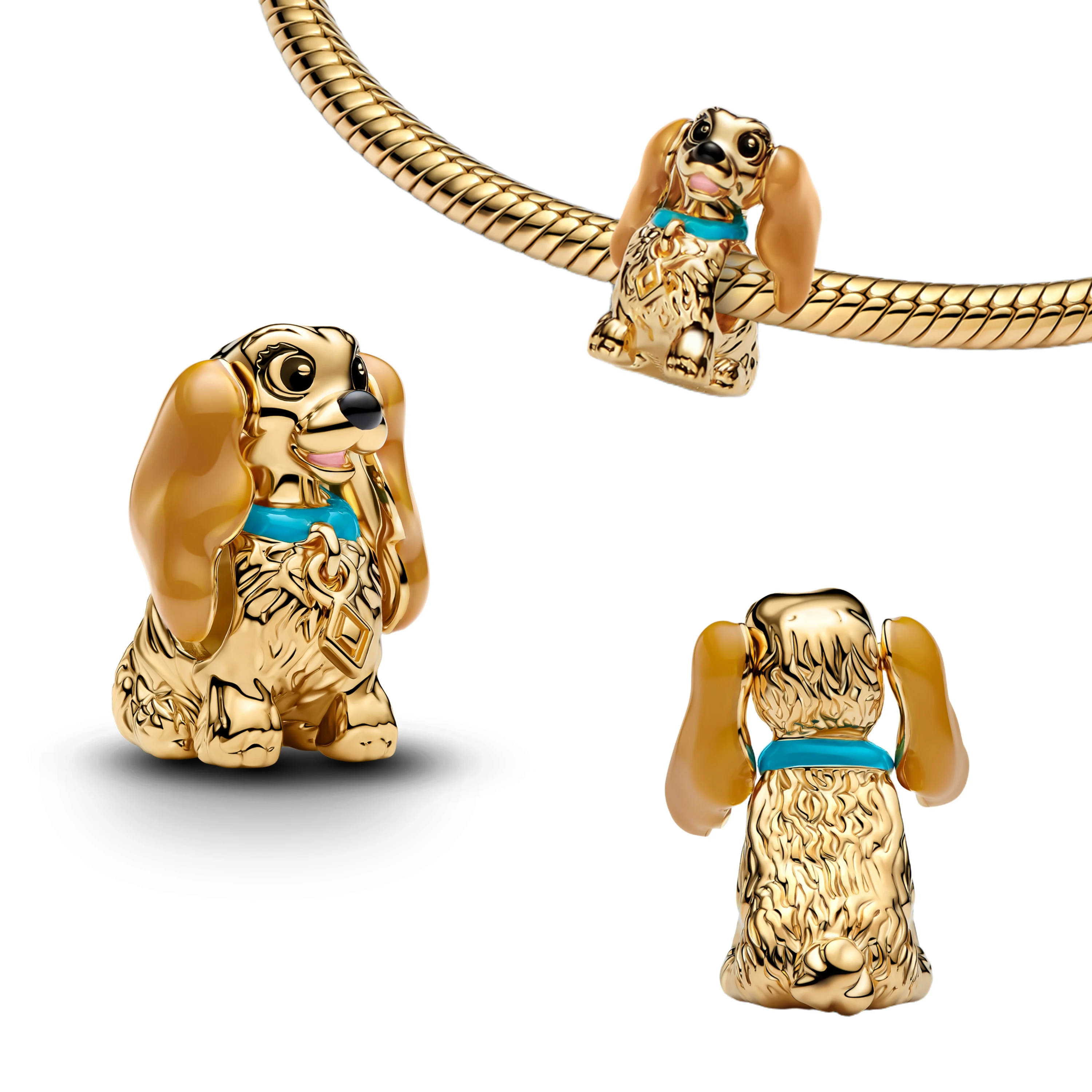925 Silver Cute Pet Dalmatian Dachshund Dog Lover Paw Print Bone Poodle French Bulldog Teddy Yorkshire Terrier Charms Beads Gift