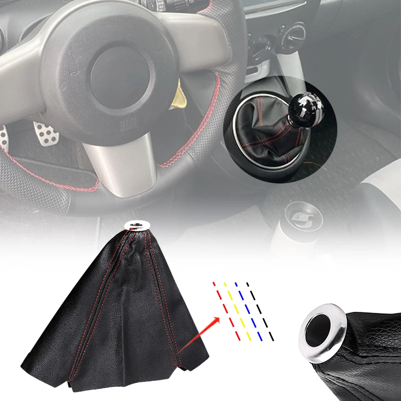 23mm Universal Auto-Schalthebelmanschette aus PU-Leder, Automatik- und Schaltgetriebe-Schalthebelknauf, Schaltmanschette, Schaltmanschettenschutz
