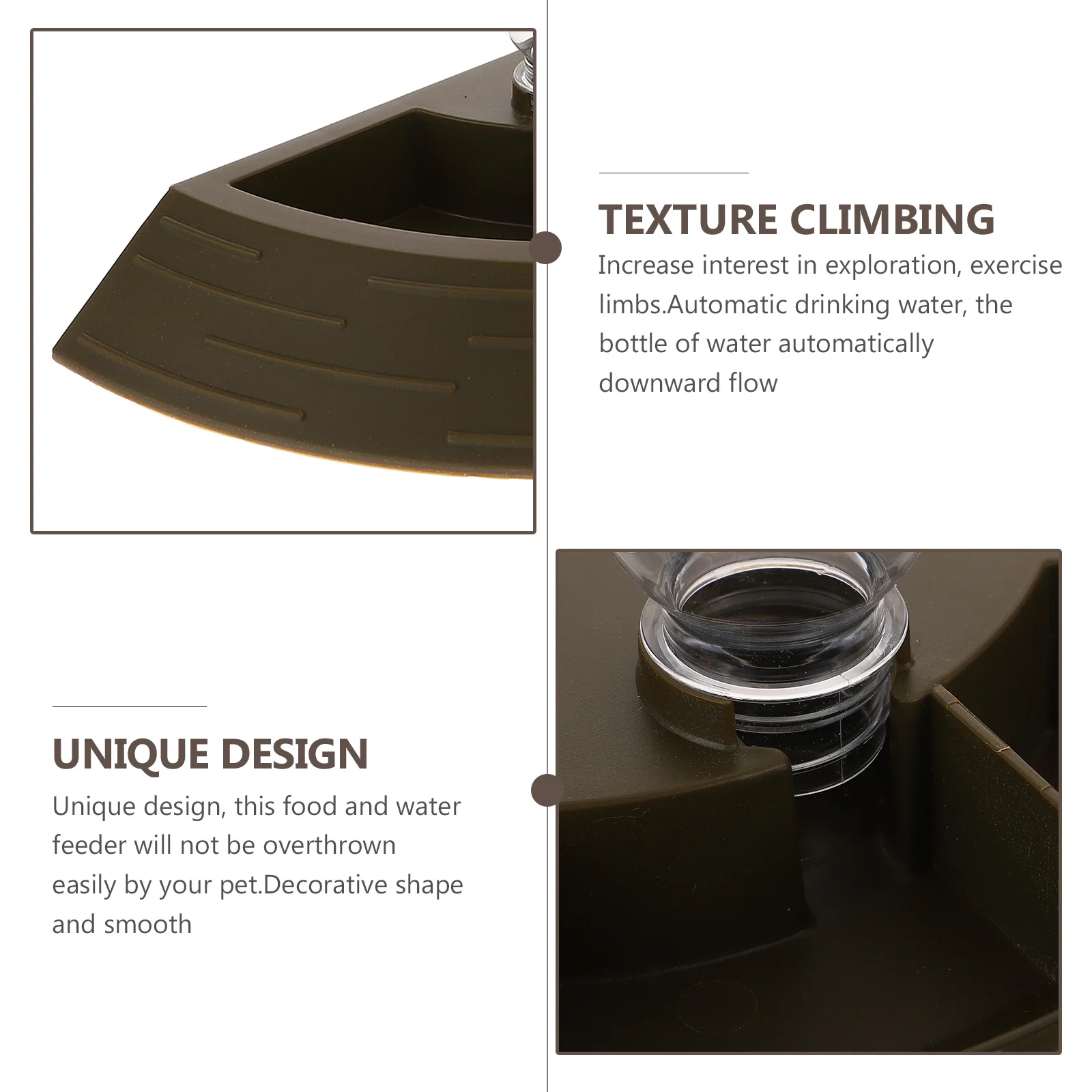 

Reptile Waterer Automatic Reptile Feeder Bright Color Water Bowl Lizard Turtle Pet Feeder Decorative Shape