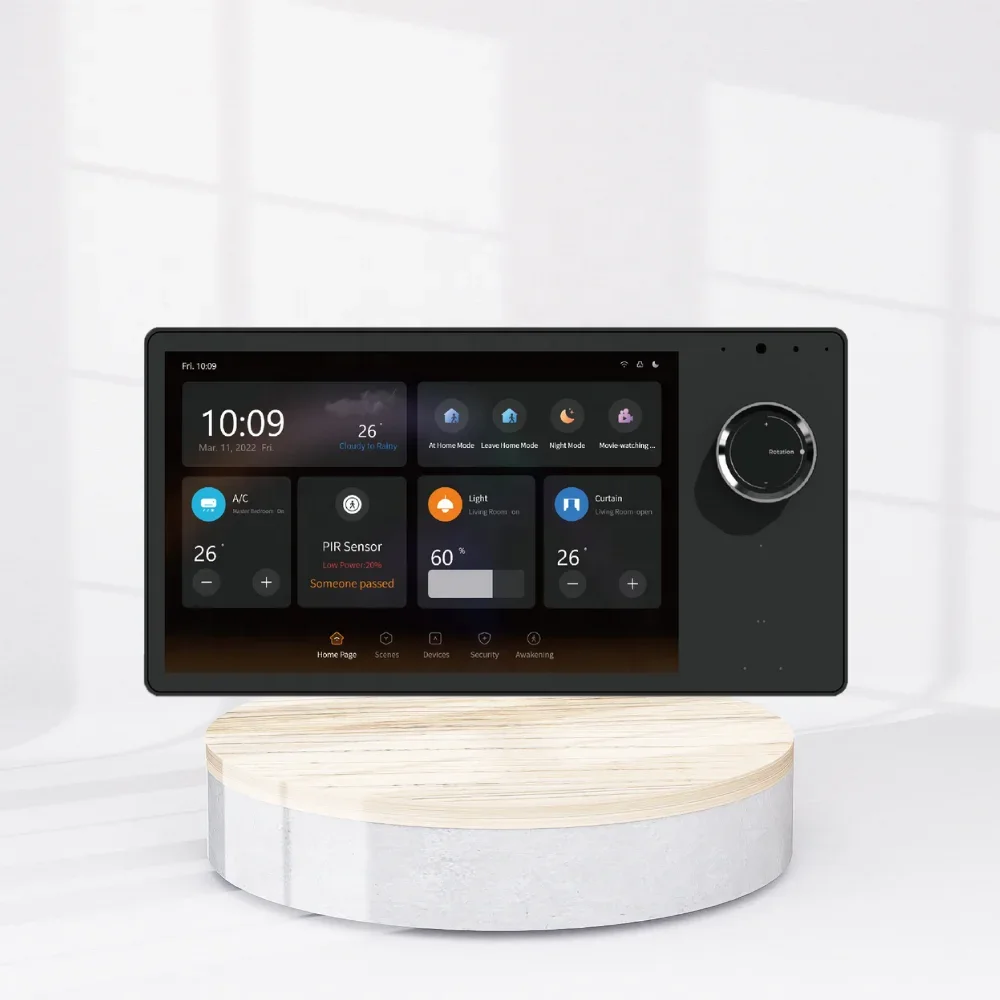 2024 Tuya Smart Home Automation 8-Inch Android Touch Panel Built-in Tuya Zigbee Gateway