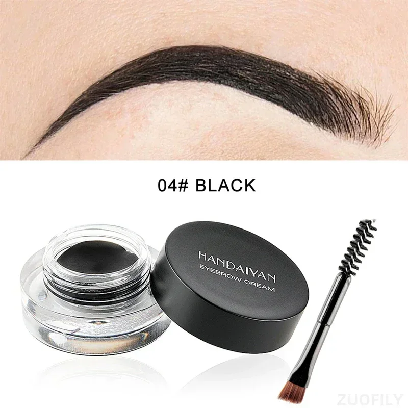 Gel à sourcils 12 couleurs, crème coiffante rouge marron, ne se décolore pas, imperméable, longue durée, maquillage, cosmétiques avec brosse à sourcils