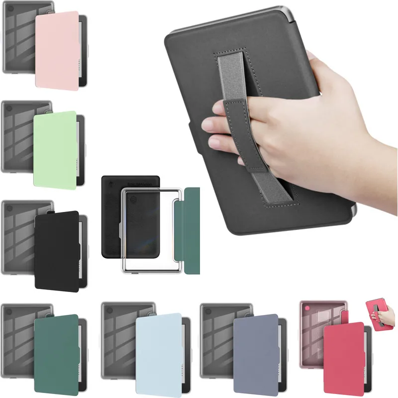 

Прозрачный акриловый прозрачный чехол на заднюю панель для Tolino Shine Color 2024 Shine 5 2024 Shine4 2022 6 дюймов, магнитный смарт-чехол с ремешком для электронной книги