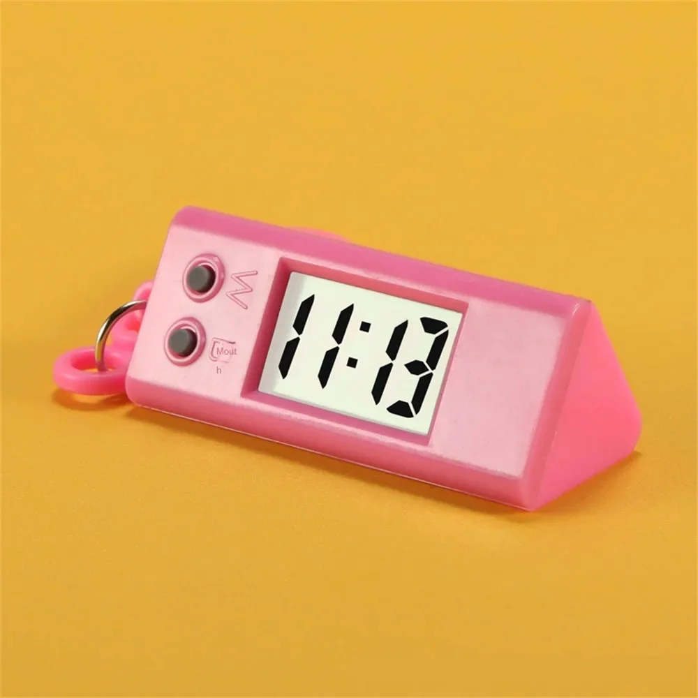 Спортивные светодиодные цифровые карманные часы с брелком, мини-часы — компактные и портативные, идеально подходят для студентов и детей