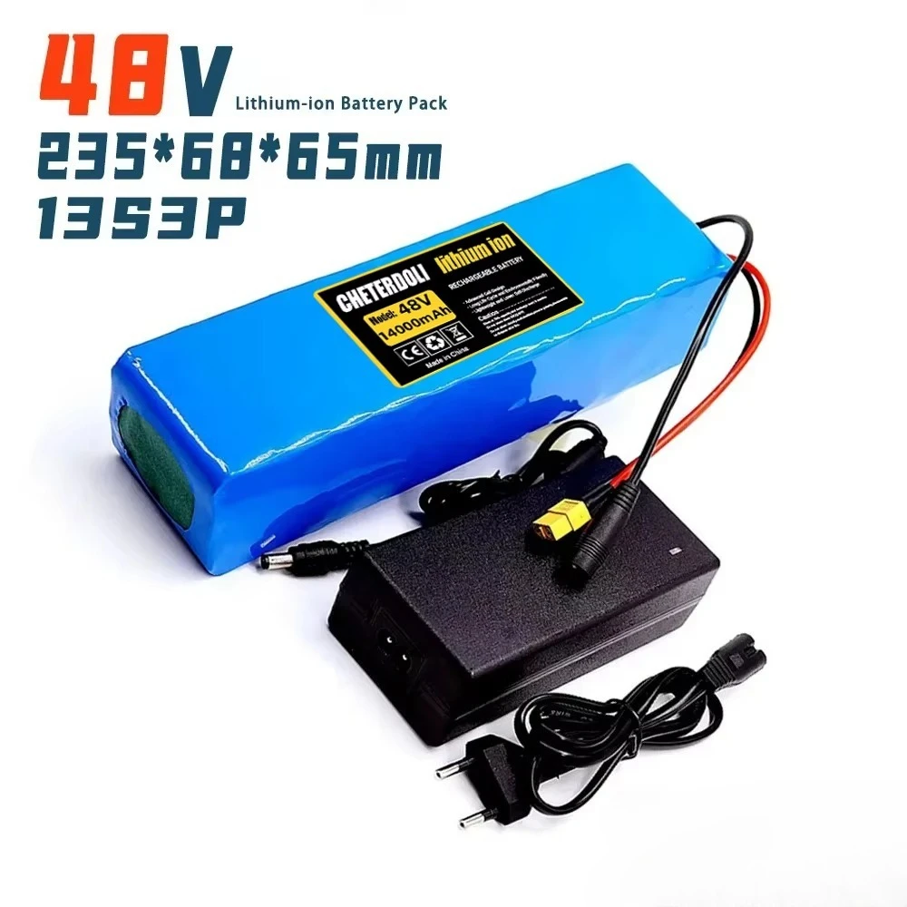 Ebike Battery 36V48V10Ah12Ah14Ah Li Ion Battery Pack With Protective Bag And 2A Charger For 150W~500W Bicycle Scooter Motorcycle