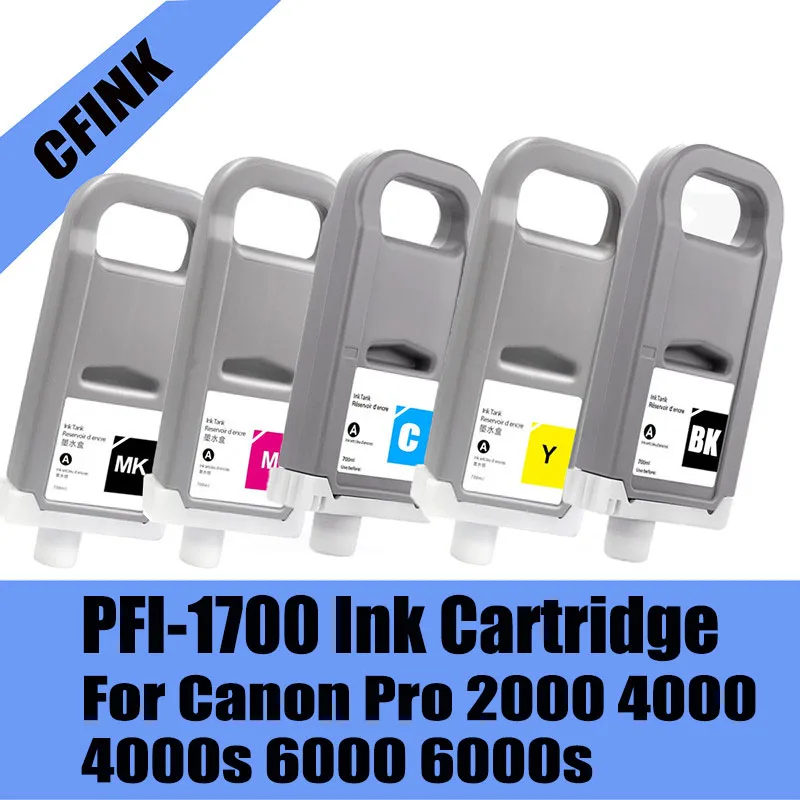 PFI1700 PFI-1700 Ink Cartridge Compatible for Canon Pro 2000 4000 4000s 6000 6000s pro 2100 4100 6100 Printer
