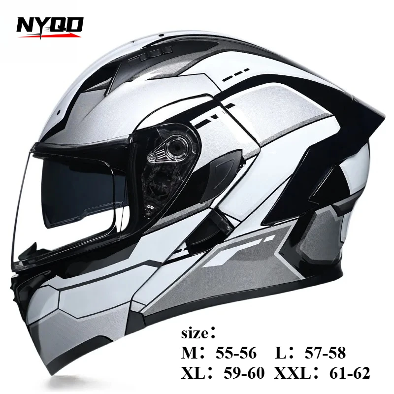 

Flip Up Motorcycle Helmet Double Lens Full Face Helmet High Quality DOT Approved Moto Cascos Motociclistas Capacete