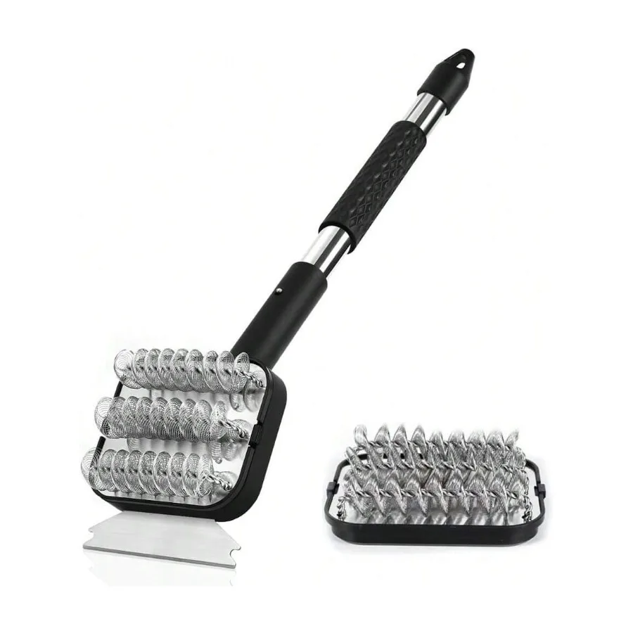 

【New style】Grill Brush And Scraper Bristle Free - BBQ Brush For Grill -Stainless Grill Grate Cleaner - Grill Accessories For Po