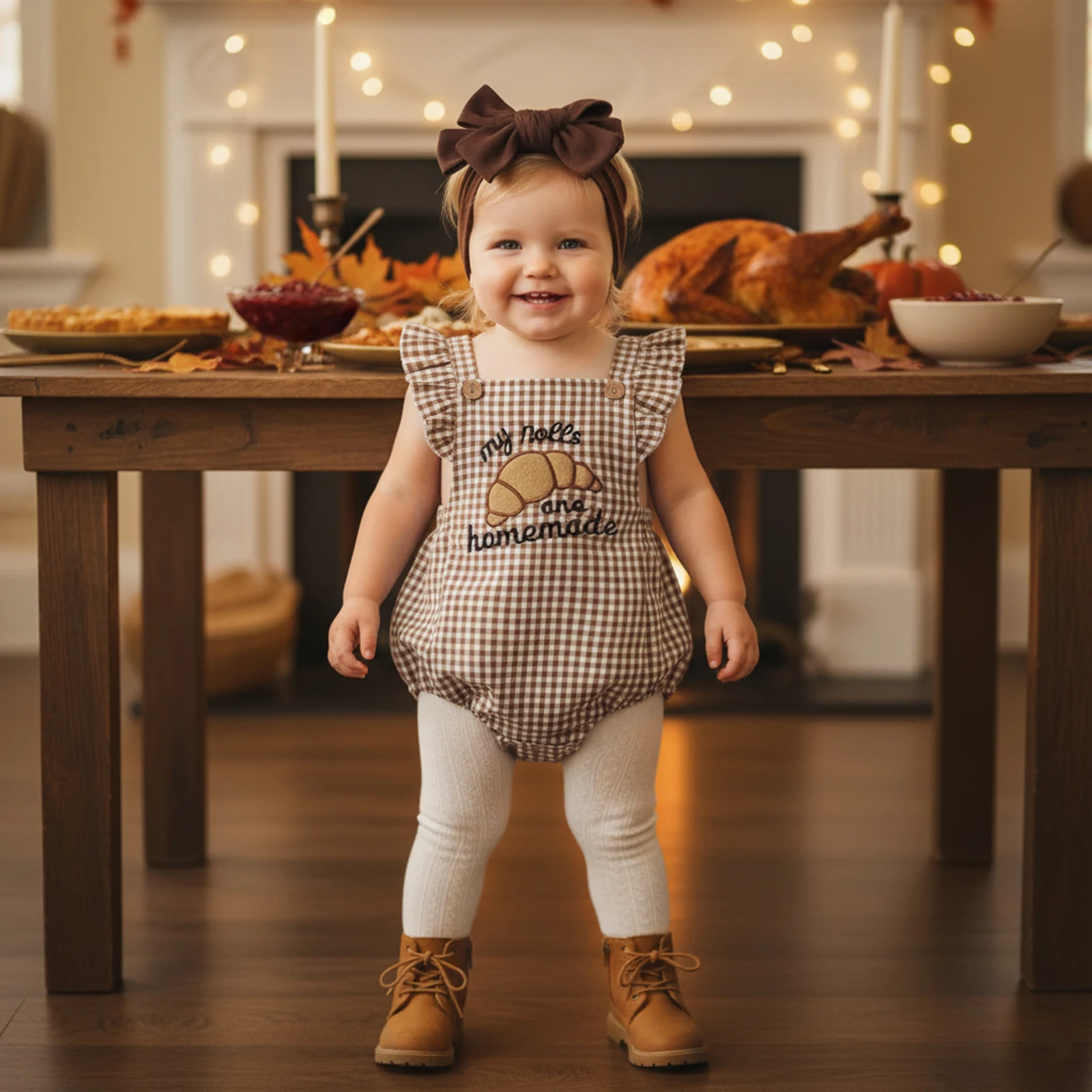 طفلة الخريف الزي رسالة الخبز التطريز منقوشة تحلق كم رومبير مع عقال 2 قطعة مجموعة