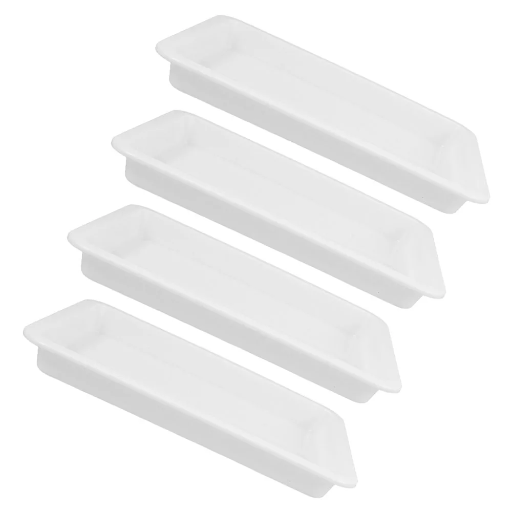 

4Pcs Laboratory Tray Leakproof Chemical Resistant Rectangular Tray for Lab Storage Reagent Management Scientific Use