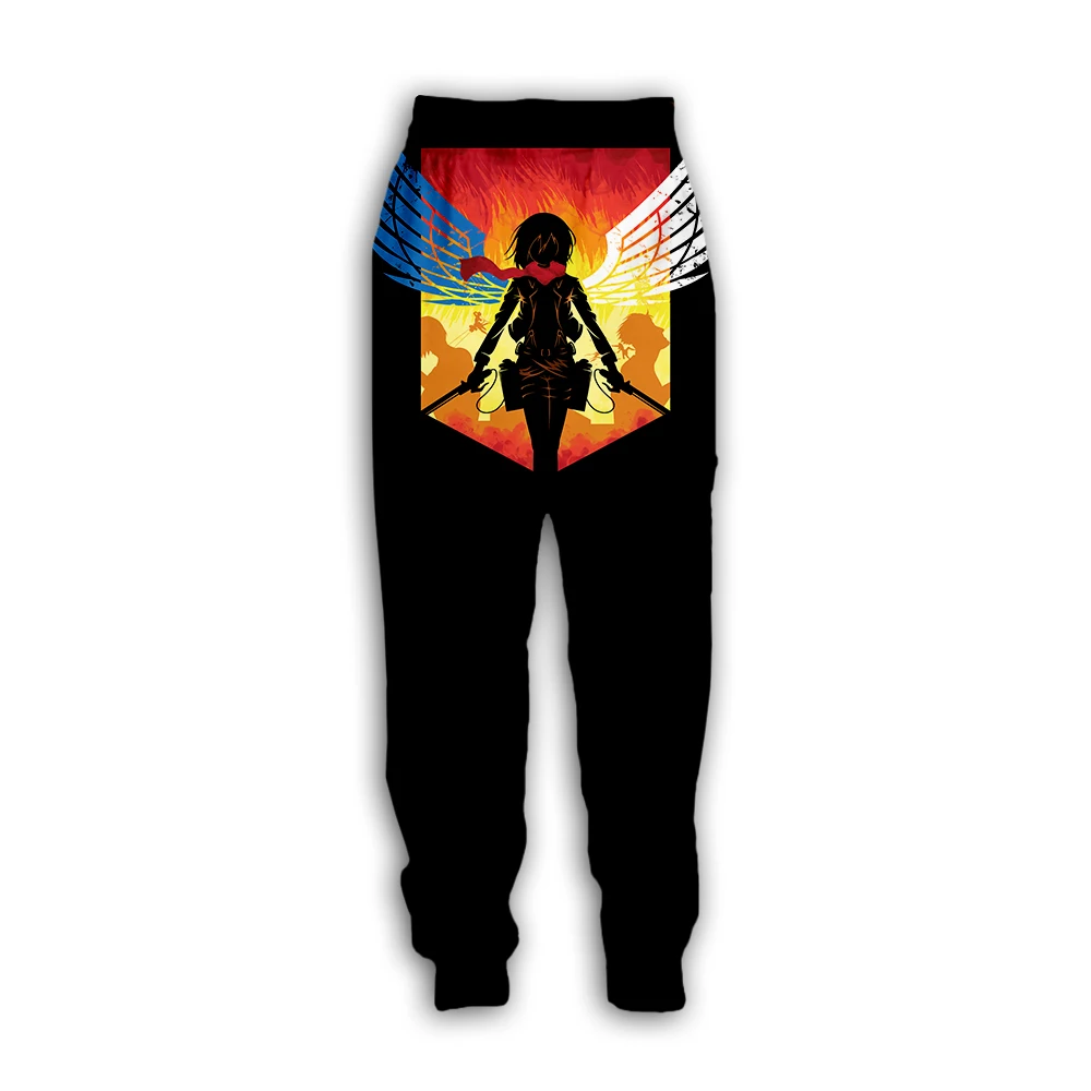 Attacking Giant Japanese Anime Sweatpants Men Fashion Jogger Pants 3D Fashion Trousers Harajuku Streetwear S-5XL