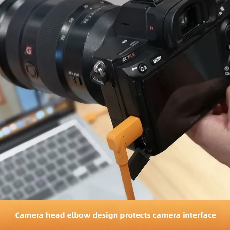 El tipo C es adecuado para el cable de datos de transmisión de computadora Sony A7R3 M4 Canon R5 R62 para línea de disparo en línea C