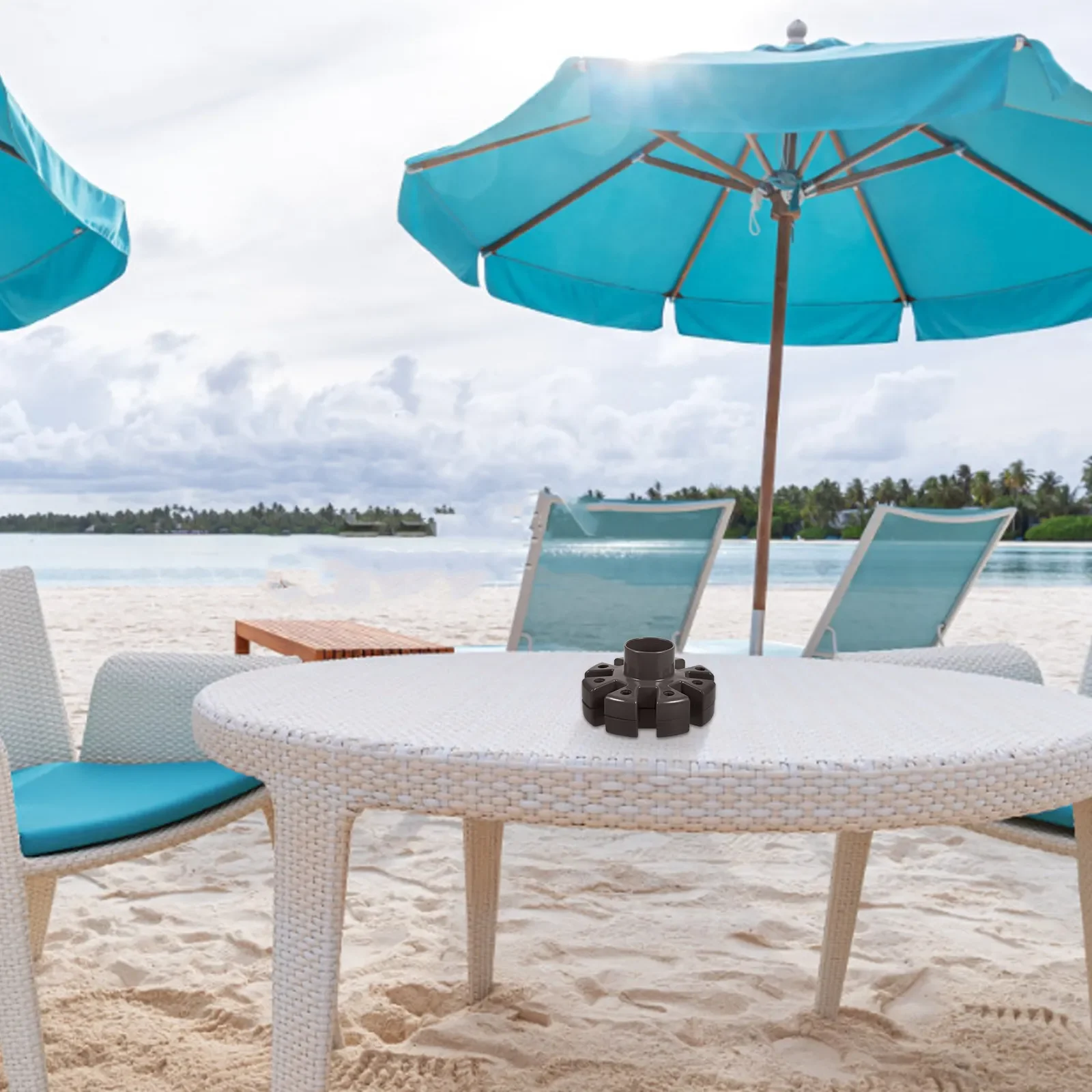 Patio Umbrella Replacement Part Universal Parasol Accessory for Beach Sun Umbrellas Enhanced Stability Easy Install Umbrella