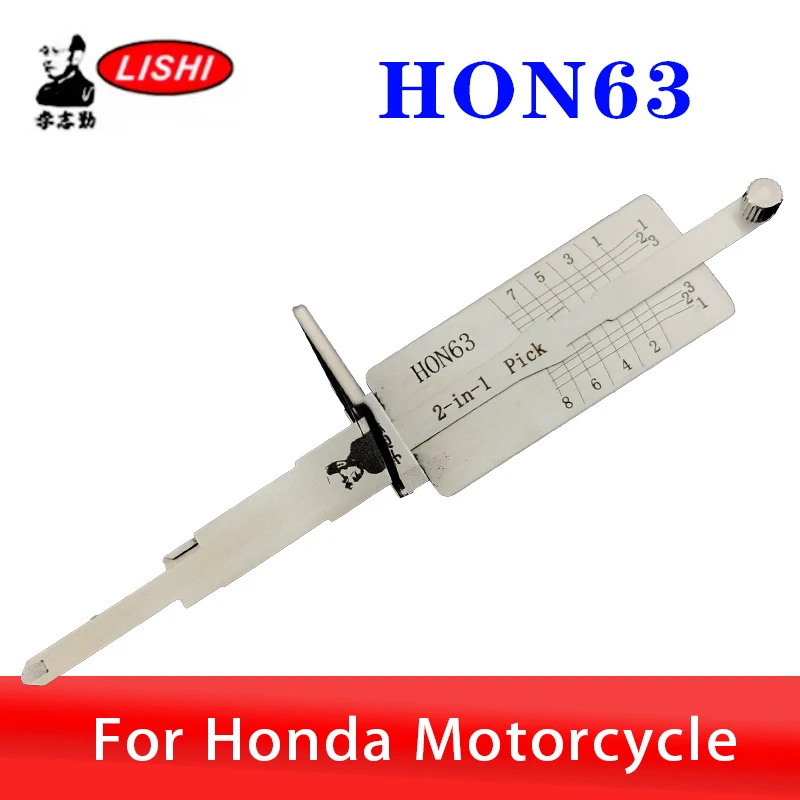 

HON63 LISHI Original Pack 2in1 Motorcycle Car Door Open Decoder Lock Pick Tool for Locksmiths Honda Motorbike