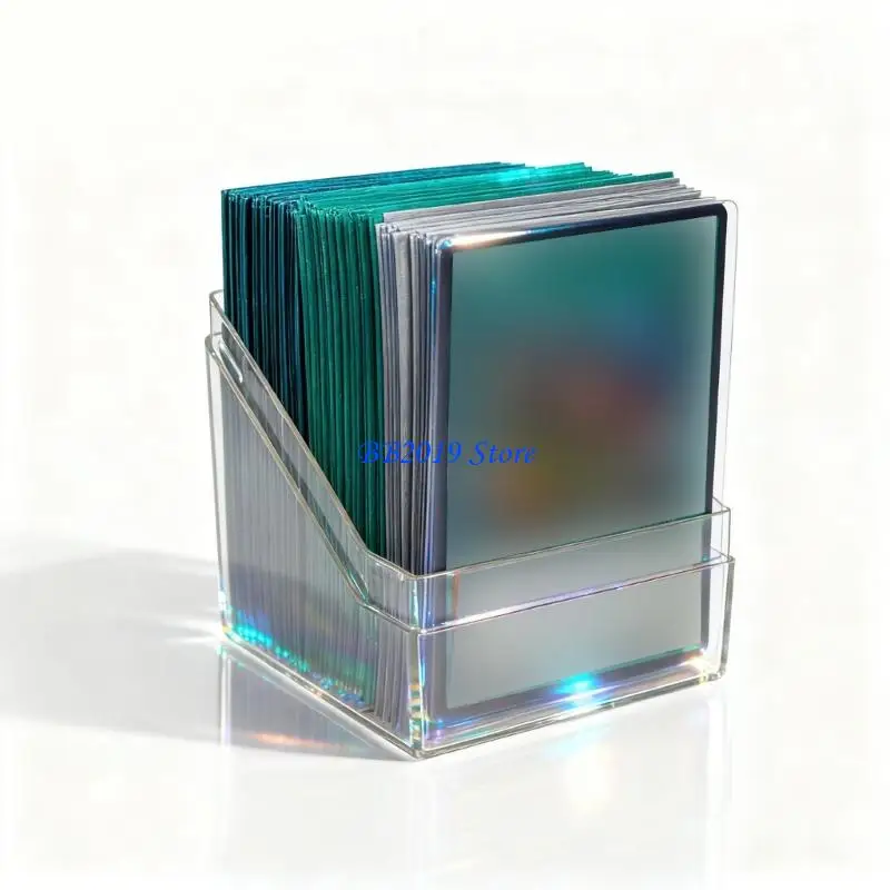 Q0KB Acrylic Card Case Storage Box For Secure Storage Of 100PCS Game Card Or Collectible Cards Displaying and Organizing