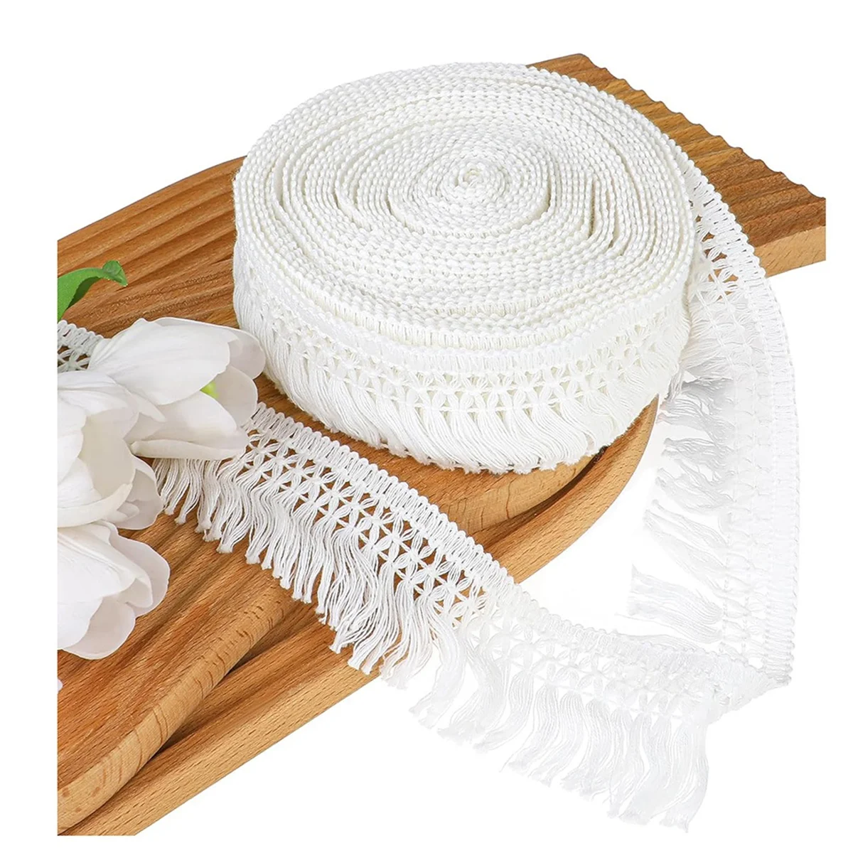 AT53 10 Yards 2.3inch Wide Tassel Fringe Trim Sewing Fringe Trim Boho Long Fringe Trim for Clothes Lamp Shade Curtain Crafts