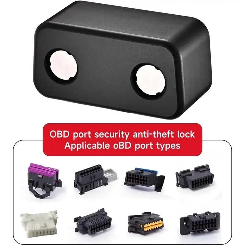 HOT-OBD2 Port Anti-Theft Protection Tool, Obd2 Lock Anti-Theft Protector For Vehicles Black, 1 Set For Car SUV Trucks Obd,OBD2