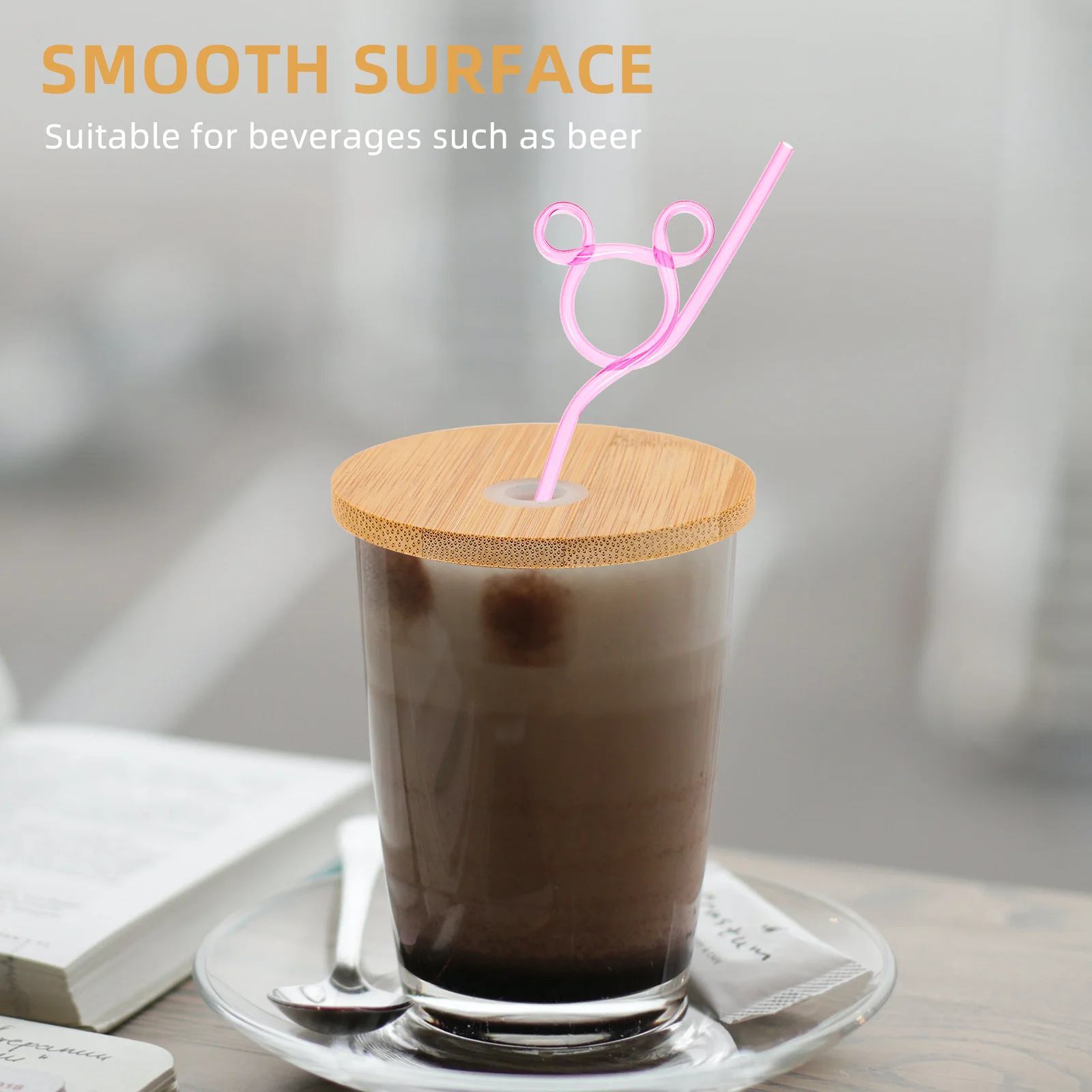 

3Pcs Bamboo Jar Lids Straw Hole Reusable Silicone Seal Canning Covers Multipurpose Cup Lid Beer Bottle Lid Jar Cover