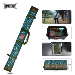 Kingdom Waterproof Rod Bag1.25m 1.45m Portable Fishing Rod Umbrella Tackle Storage Case Roll Up Shoulder Bags Fishing Tackle